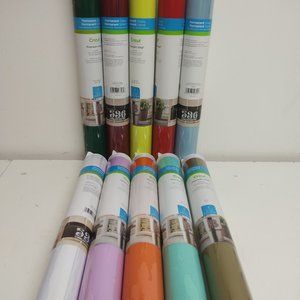 10 Rolls of Cricut Vinyl 12 x 48 Permanent Glossy